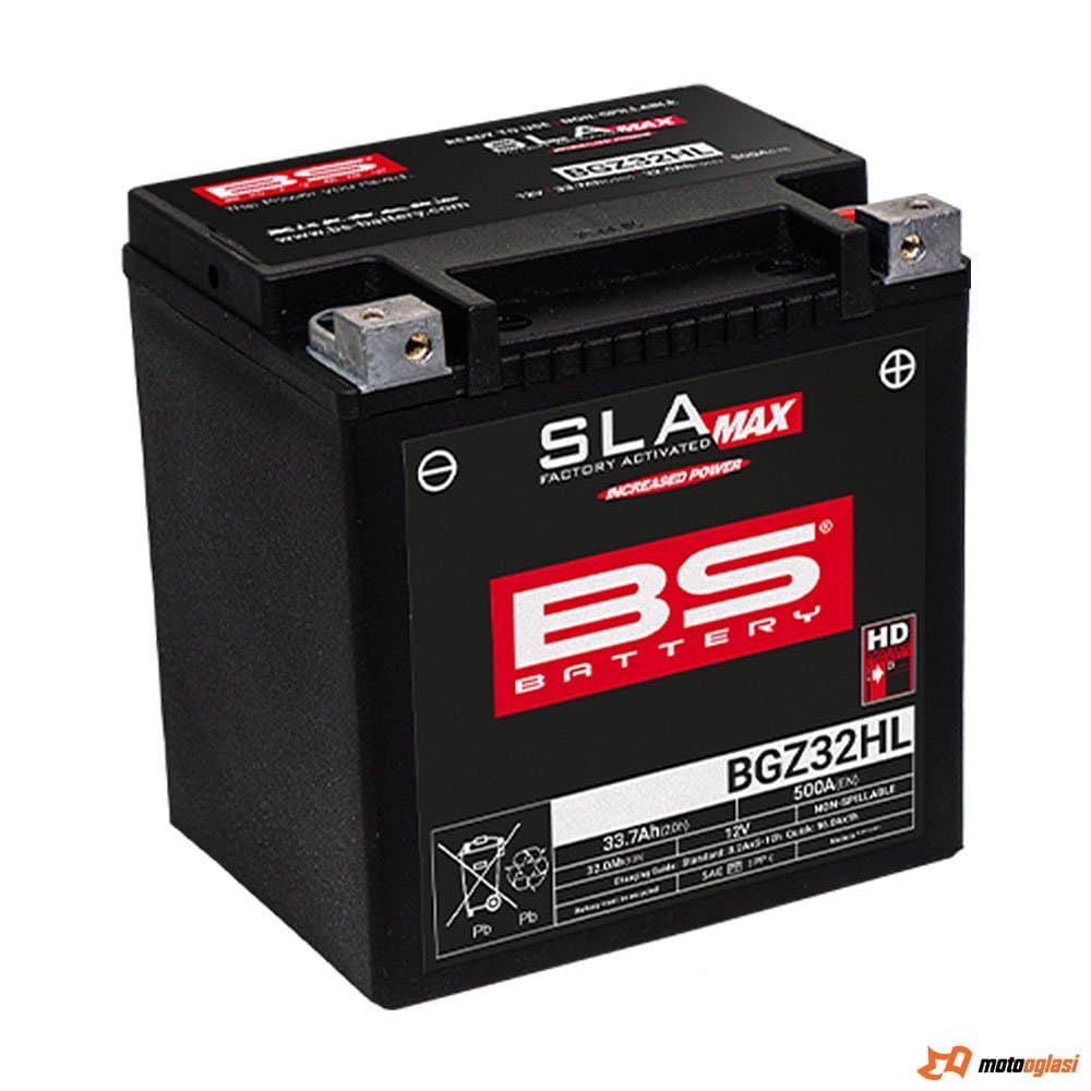 BS Battery Akumulator BS 12V 32Ah SLA MAX BGZ32HL-FA 500A
